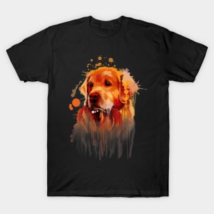 Cute Hand Drawn Golden Retriever T-Shirt